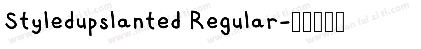 Styledupslanted Regular字体转换